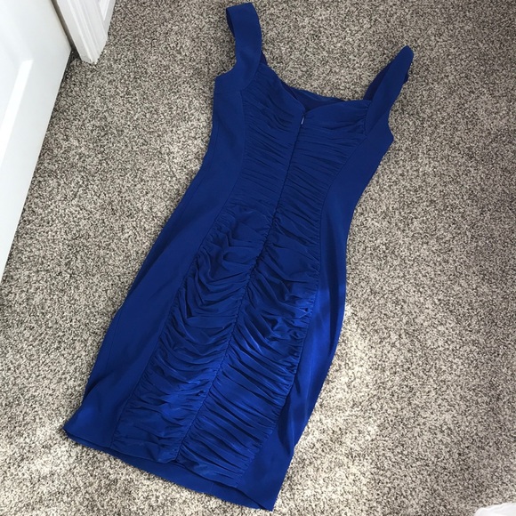 Royal Blue Ruched Bodycon - Picture 5 of 5